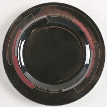 Spectra Black Round Salad Plate