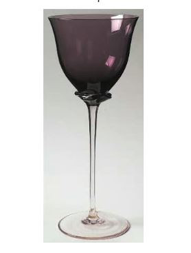Tulip Amethyst Water Goblet