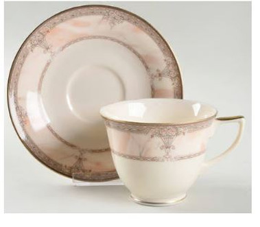 Venetian Marble Mikasa Cup And Saucer
