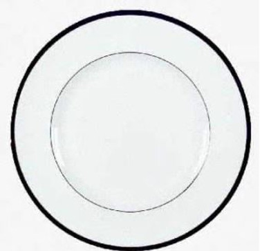Saturn Black Minton  Dinner Plate