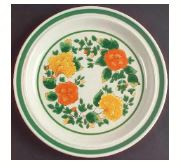 Autumn Morn Round Salad Plate
