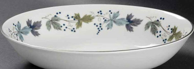 Burgundy Oval Vegetable or Serving Bowl