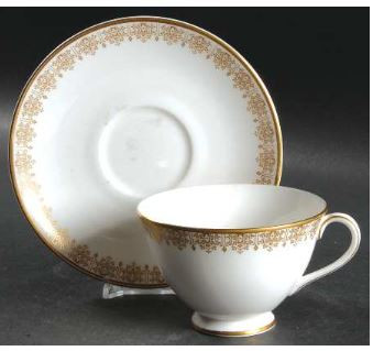 Gold Lace Cup and Saucer