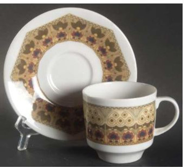 Parquet Royal Doulton Cup And Saucer