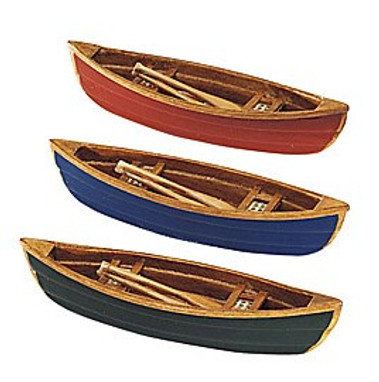 Village Wooden Canoes Set Of 3 Village Accessories Dept. 56