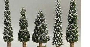 Snowy Evergreen Tree Set Of 5  Department 56