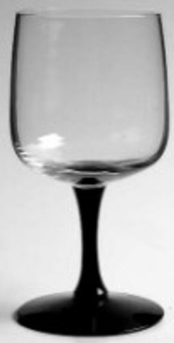 Glamour Onyx Fostoria Wine Goblet