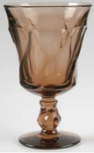 Jamestown Brown Fostoria Water Goblet