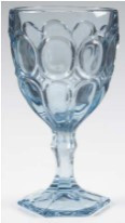 Moonstone Light Blue Water Goblet