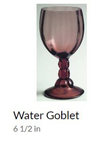 Splendor Rust Fostoria Water Goblet