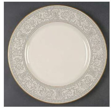 Grey Renaissance Franciscan Dinner Plate