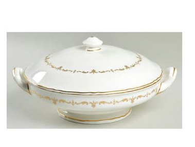 Gold Chantilly Royal Worcester Covered Casserole