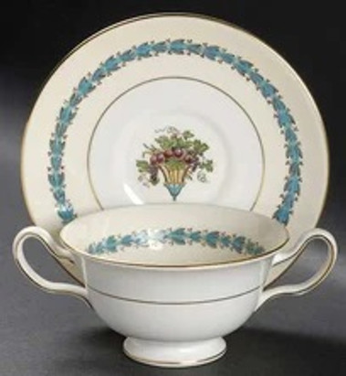 Appledore Wedgwood Cream Soup Cup And Saucer