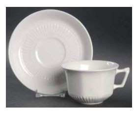 Empress White Cup and Saucer