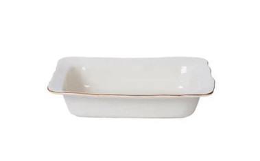 Cantaria White Small Rectangular Baker