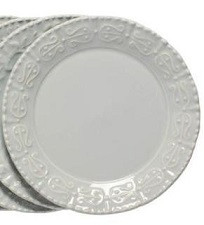 Historia Barely Blue Round Salad Plate