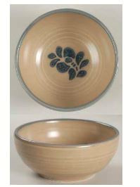 Folk Art Fruit or Sauce Bowl