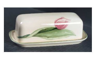 Garden Party Covered Butter and Lid