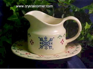 Nordic Christmas Gravy Boat and Stand