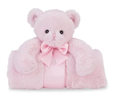 Cuddle  Me Huggie Bear Blanket Pink Bearington Baby Collecti