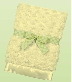 Bearington Baby - Swirly Snuggle Blanket Lime