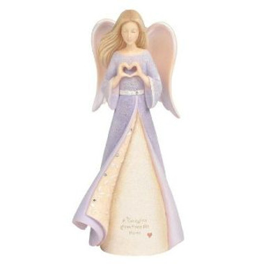 Enesco Foundations Caregiver Angel Stone Resin Figurine
