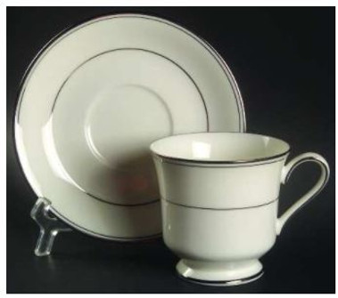 Elegance Platinum Gorham Cup And Saucer