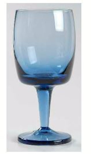 Images Blue Gorham Wine Goblet