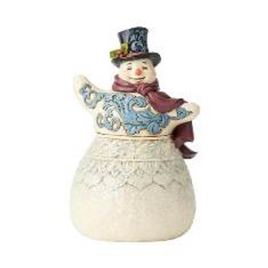 Victorian Snowman With Scarf Jim Shore Collectible