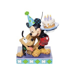 Pluto Birthday With Mickey - Jim Shore Collectible