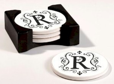 Monogram Round Coasters P