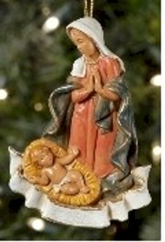 Mary With Babe Ornament  Fontaninni By Roman  Nativity Piece