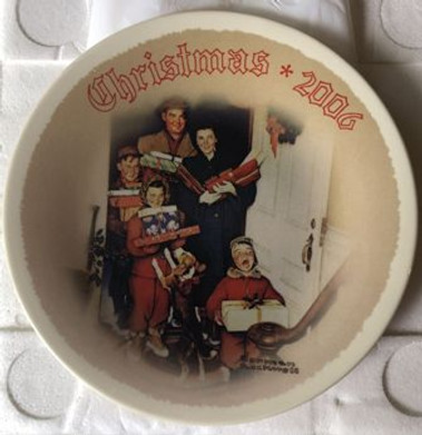 2006 Annual Christmas Plate   Norman Rockwell