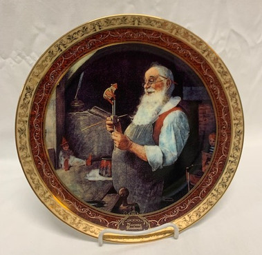 Santa In His Workshop Norman R. Bradford Exchange