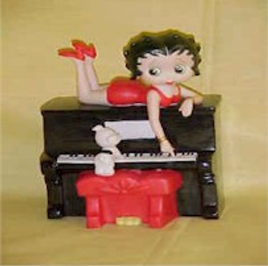 Betty Boop Piano Figurine San Franc