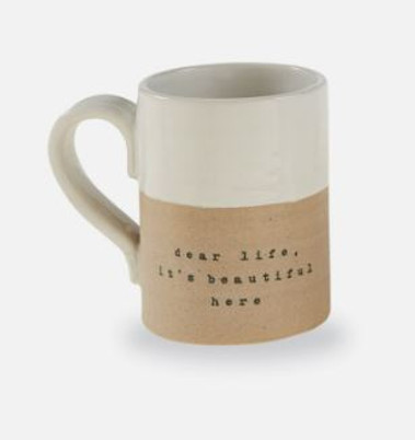 Dear Life Stoneware Mug   Mud Pie