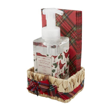 Mud Pie Tartan Soap Napkin Set