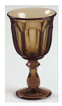 Old Williamsburg Brown Wine Goblet
