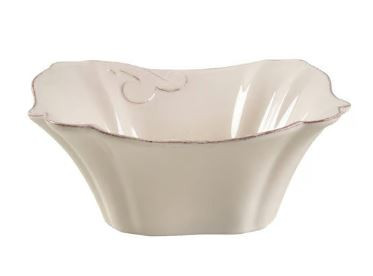 Arabesque Cream Round Soup Cereal Bowl