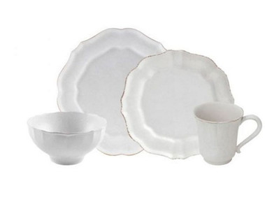 Impressions Linen White Casafina  4 Piece Place Setting