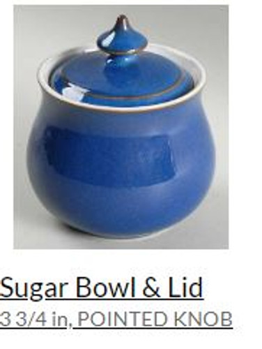 Imperial Blue Denby Sugar And Lid