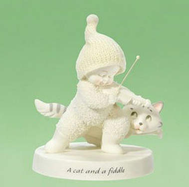 Cat And The Fiddle Snowbabies Department 56