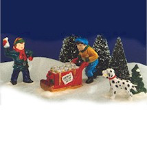 Original Snow Village - Early Morning Delivery