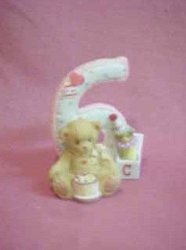 Number 6 Figurine Cherished Teddies Enesco