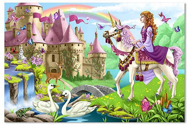 Fairy Tale Castle Floor Puzzle Melissa And Doug Wooden