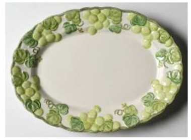 Grape Arbor Metlox Medium Platter