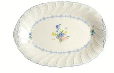 Blue Peony  Nikko  Oval Platter