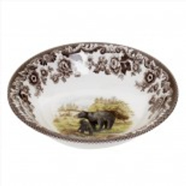 Woodland Spode Soup and Cereal 20 Cm Black Bear