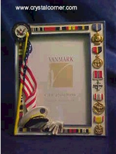 Flag and Hat Photo Frame 4 X 6  Retired  Vanmark Collectibles