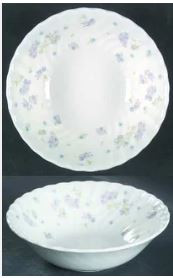 April Flowers Round Soup Cereal Bowl